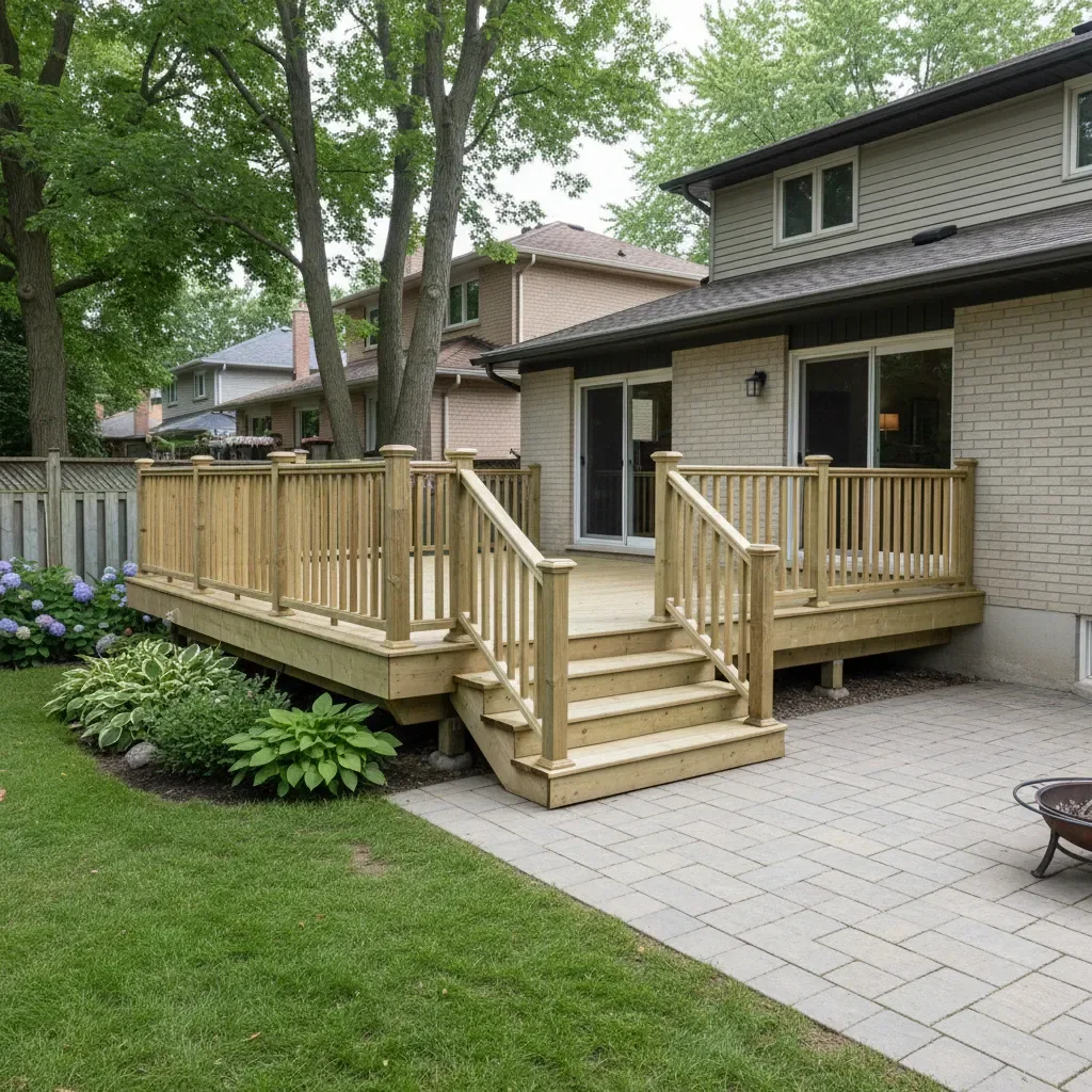 Pressure-Treated Deck Construction